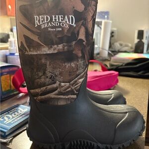 RedHead Camo and Black Boots